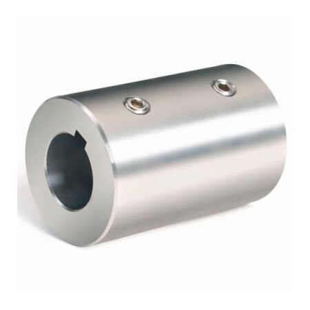 Climax Metal Climax Metal, Metric Set Screw Coupling W/Keyway, MRC-35-S-KW, Stainless Steel, 35mm MRC-35-S-KW